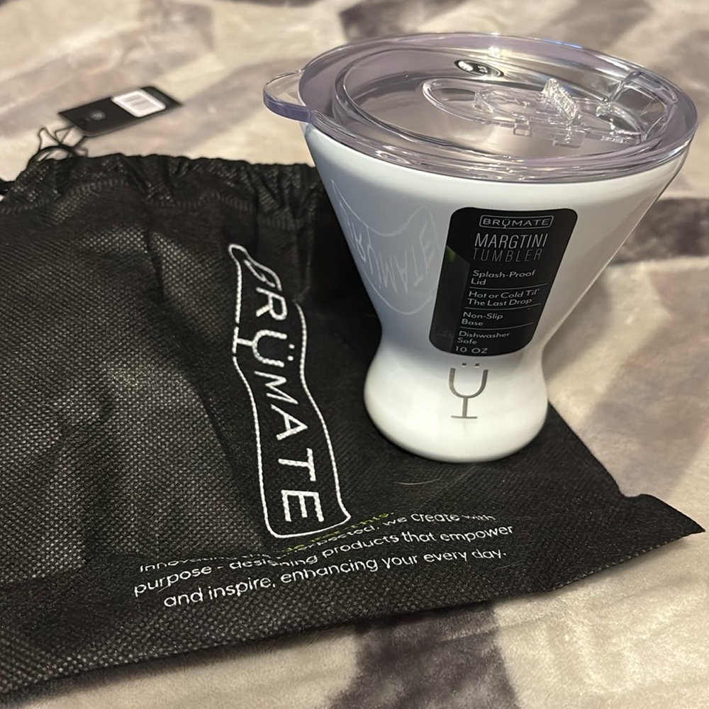 BrüMate 10 oz Margtini Tumbler in Ice White